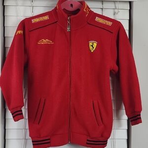 Vintage Michael Schumacher Formula 1 Fleece Jacket. Size XXL (size 7 boy)